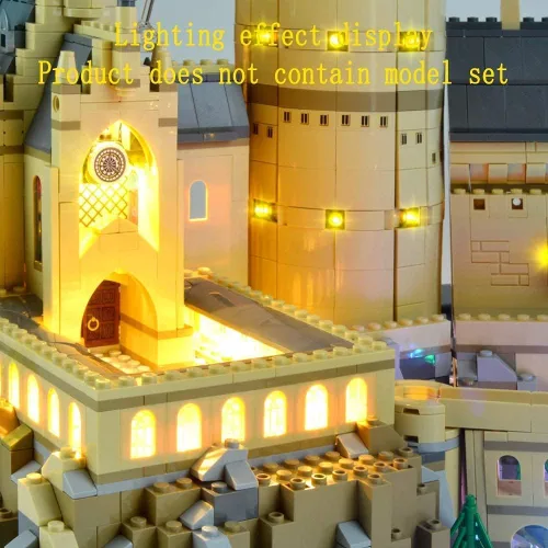 Miniatura 8 de Kit de luz LED Geament compatible con Lego Castillo de Hogwarts - Juego de iluminación para el modelo de construcción 71043
