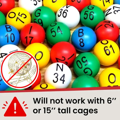 Miniatura 7 de Mr. Chips, Inc set de bolas de bingo fáciles de leer, de 7/8 pulgadas, profesionales, resistentes a los rayones y borrones, con tecnología patentada
