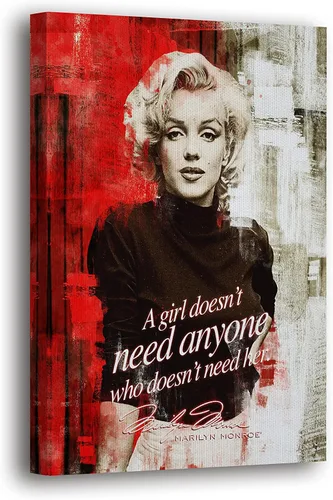 Miniatura 16 de SpiritualHands Marilyn Monroe - Lienzo decorativo para pared y póster – Decoración femenina moderna de maquillaje femenino, impresión de moda