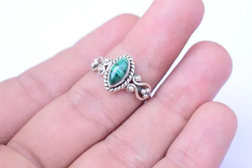 Miniatura 13 de Ring, 925 Sterling Silver Statement Ring For Women, Handmade Ring Gemstone Promise Ring for Birthday Christmas Gift For Her Ring Size US