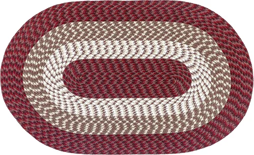 Miniatura 19 de La colección Better Trends Alpine Braid es una alfombra reversible para interiores duradera y resistente a las manchas 100% polipropileno