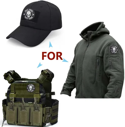 Miniatura 3 de Parches tácticos personalizados con nombre, respaldados con gancho y bucle para uso en mochilas, gorras, chaquetas, uniformes, emblemas morales
