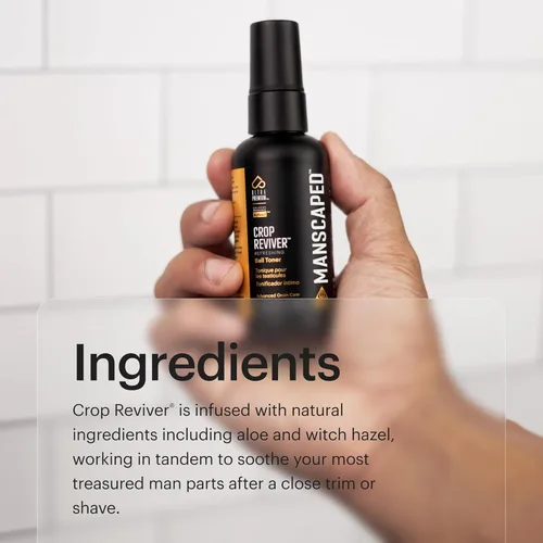 Miniatura 5 de MANSCAPED® The Crop Reviver®, spray tónico corporal hidratante y refrescante para hombres, spray refrescante para la ingle con aloe vera calmante