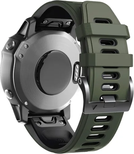 Miniatura 11 de ANCOOL Correa de reloj Fenix 6/7/5/8 de 1.850 in, correa suave de silicona de 0.866 in de repuesto para reloj inteligente Fenix 6 Pro/5 Plus/7 Pro