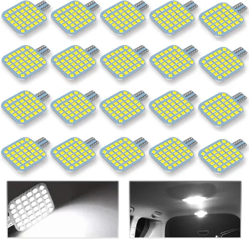 Miniatura 11 de 10 bombillas LED T10 921 922 912 194 para interior de caravana, bombillas LED superbrillantes, iluminación de repuesto 36-SMD 2835 6500K blanco frío