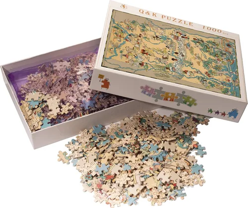 Miniatura 2 de Rompecabezas para adultos 1000 piezas Alabama mapa de madera rompecabezas juegos EE.UU. del estado rompecabezas mapa decorar