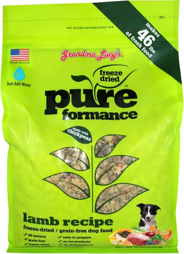 GRANDMA LUCY'S 844214 Pureformance Alimento de cordero sin granos para perros, 10 libras