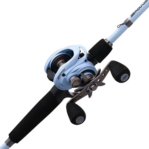 Abu Garcia Zata - Carrete de bajo perfil y caña de pescar