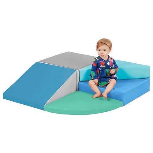 Miniatura 11 de ECR4Kids SoftZone Escalador Pequeño Giratorio, Set de Juegos Principiante, Contemporáneo, 5 Piezas