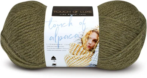 Miniatura 25 de Lion Brand Yarn (1 madeja) Hilo Touch of Alpaca, Carmesí