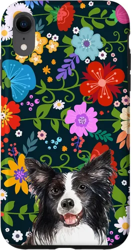 Miniatura 24 de Funda para iPhone 14 Border Collie Ditsy Flower Floral Pattern para mujer