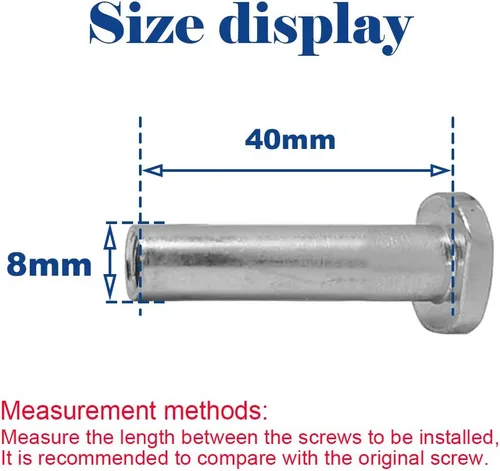 Miniatura 2 de M8 Juego de Tornillos y Pernos Allen de 40-76mm para Masculino y Femenino, Piezas de Patinete para Niños para Patinetes de 2-3-4 Ruedas, Reparación
