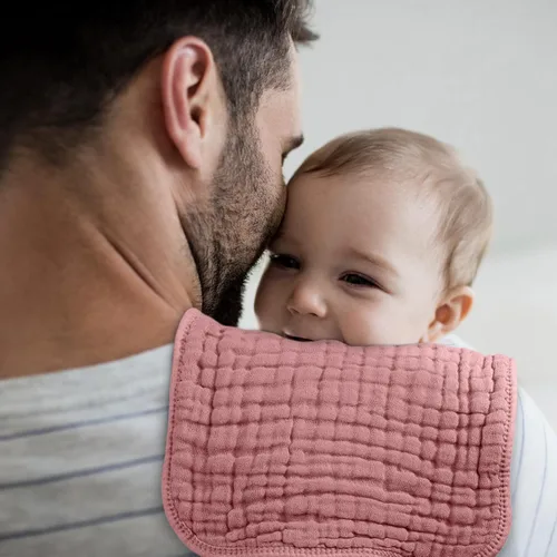 Miniatura 4 de Looxii - Paquete de 6 paños de muselina para eructos para bebé niña - 20 x 10 pulgadas - Ultra suaves y absorbentes, 6 capas 100% algodón para baba