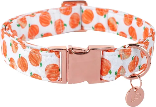 Miniatura 39 de Collar de Perro de Halloween con Hebilla de Metal Collar de Perro de Calabaza de Regalo para Perros Pequeños Medianos Grandes Niñas o Niños Collares