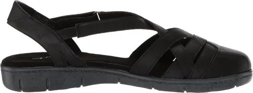 Miniatura 6 de Easy Street Garrett - Sandalias planas de piel sintética con tiras, Rojo