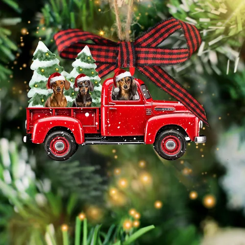 Miniatura 11 de Talataca Dachshund Angelito Durmiente Alas Memorial Tan Wheaten Dachshund 2D Plano Espejo Retrovisor de Coche Accesorios Adorno de Árbol de Navidad