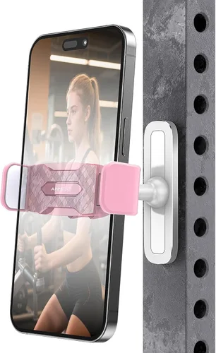 Miniatura 8 de APPS2Car Soporte magnético para teléfono de gimnasio, ajustable 360, compatible con teléfonos inteligentes de 4.7 a 6.5 pulgadas, base y junta