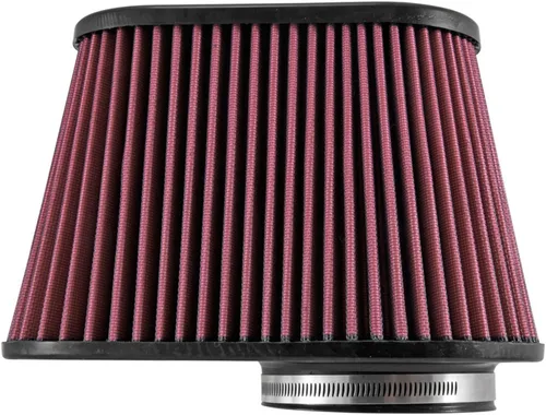 Miniatura 8 de Airaid 721-128 filtro de aire universal con sistema de abrazaderas: ovalado y ahusado; brida de 4.5 pulgadas (114 mm); altura de 7.375 pulgadas