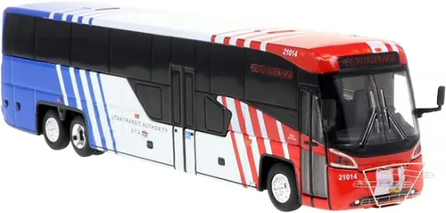 Autobús MCI D45 CRT LE Autobús de Utah Transit Authority 455 a Ogden/WSU The Bus & Motorcoach Collection 1/87 modelo fundido a troquel por Iconic
