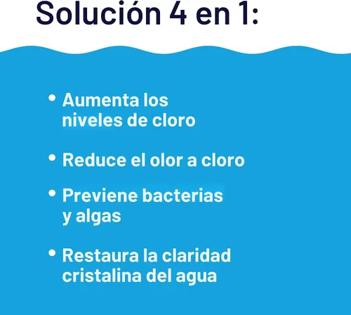 Miniatura 3 de HTH 52037R Pool Care Shock Advanced, producto químico para piscina, fórmula Cal Hypo, previene bacterias y algas, restaura el agua cristalina