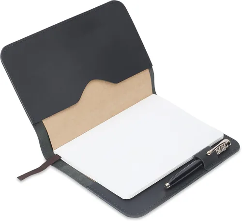 Miniatura 8 de Funda de cuero para diario A5, Funda de diario recargable para A5 grande y mediano, Funda de cuaderno de cuero hecha a mano, Diario encuadernado