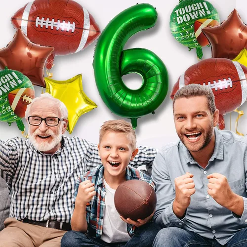 Miniatura 6 de Set de Globos de Fútbol Decoraciones para Fiesta de Cumpleaños de Fútbol Decoraciones de Partido de Fútbol Tema Deportivo para Cumpleaños