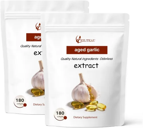 Miniatura 6 de Extracto de ajo envejecido – 7500 mg inodoro – 180 cápsulas blandas Sin OMG, sin gluten Apoya la salud inmunológica (1)