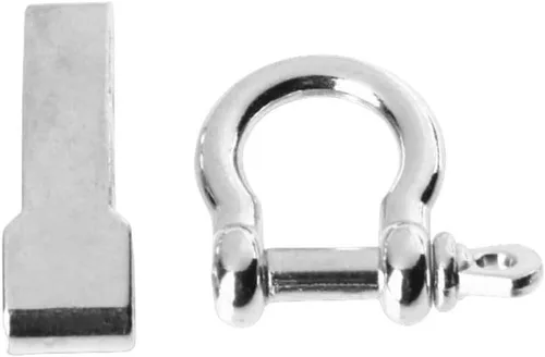 Miniatura 3 de Hewnda 10 juegos de grilletes de arco de aleación de zinc, hebillas de paracaídas, hebillas en D ajustables para pulseras de supervivencia de cuerda