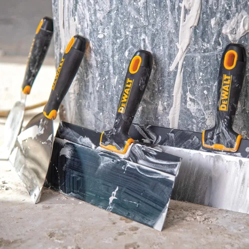 Miniatura 3 de DEWALT Juego de Espátulas para Encintado de Acero Inoxidable y Bandeja para Masilla Espátulas para Encintado de 8, 10, 12 Pulgadas, Bandeja