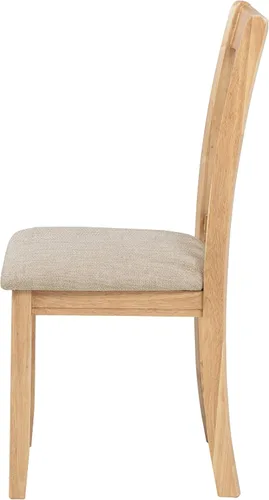 Miniatura 7 de Coaster Home Furnishings - LAVON - Madera y tela - Sillas de comedor sin brazos con asiento tapizado - Juego de 2 - Roble claro y lino - 106622