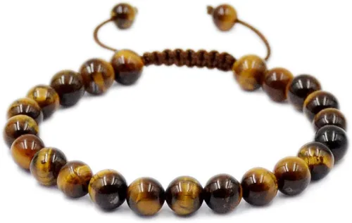 Miniatura 17 de AD Beads Pulseras de piedras preciosas unisex de 0.315 pulgadas (0.315 in), macramé curativo ajustable de 7 a 9 pulgadas Usa esta pulsera