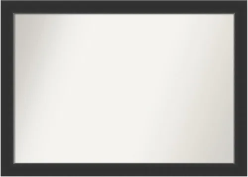 Miniatura 202 de Amanti Art Espejo personalizado, espejo de baño negro Astor, espejo de pared o espejo de tocador de baño sobre el fregadero (25 x 25 pulgadas)