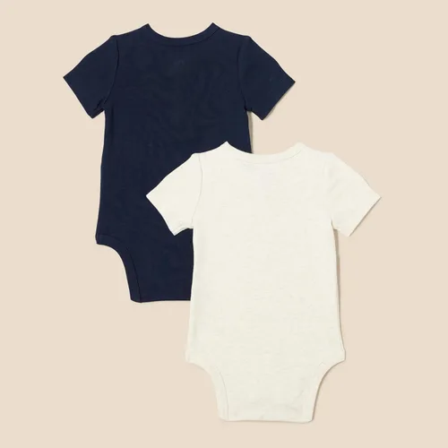 Miniatura 3 de Tienda Essentials Body unisex Henley para bebés, paquete de 2