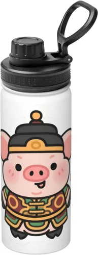 Miniatura 13 de Abstract flowers Printed Insulated Water Bottle, 18oz Stainless Steel Funny Travel Mug, Leakproof Hot & Cold for Sports, Gym, Hiking
