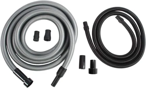 Miniatura 10 de Cen-Tec Systems 94214 Shop Vacuum Juego de manguera de látigo y adaptador de herramienta eléctrica de 10 pies para recolección de polvo, negro