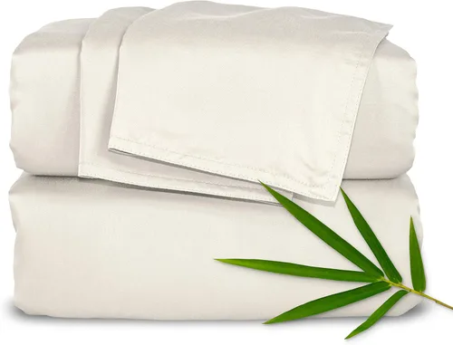 Miniatura 28 de Pure Bamboo Sábanas California King, Juego de Sábanas de Cama de Viscosa 100% Orgánica Genuina Derivada de Bambú, Suave y Refrescante, Doble Abedul