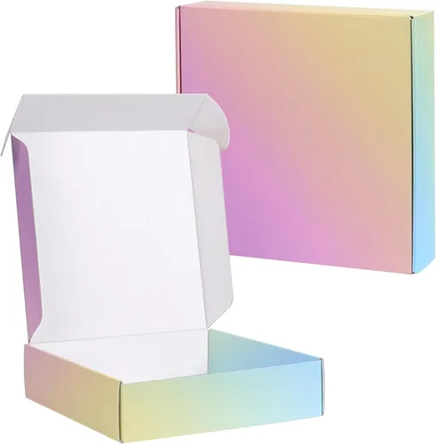 Miniatura 8 de Cajas de envío pequeñas, 6x4x2 pulgadas, paquete de 15 cajas de embalaje de cartón coloridas, cajas de correo para embalaje de pequeñas empresas