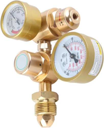 Miniatura 9 de Oumefar Regulador de soldadura de gas, reguladores de CO2 de argón, reguladores de soldadura de gas, soldadura Mig Tig con salida de 1/4 pulgadas