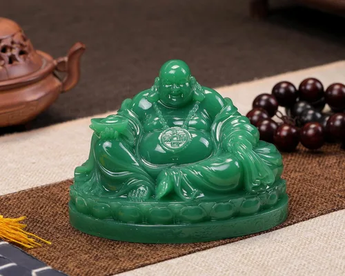 Miniatura 3 de Fengshui Estatua de Buda riendo – Esculturas de Buda feliz para buena suerte, riqueza y felicidad, decoración del hogar, regalos de felicitación