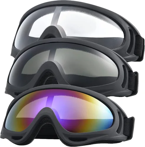 Miniatura 8 de Máscara de Paintball Anti-Vaho, Gafas para Casco de Motocicleta con Máscara Facial Extraíble, Gafas de Motocross Ajustables Transparente