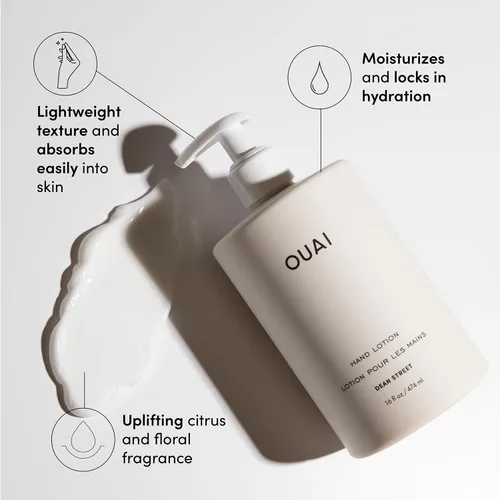 Miniatura 2 de OUAI Loción de manos - Loción ligera e hidratante diaria para piel seca - Hecha con aguacate, aceite de rosa mosqueta y aceite de jojoba