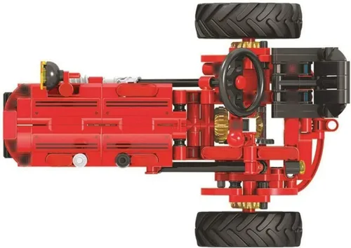 Miniatura 4 de Juego de bloques de construcción de tractor clásico, 302 piezas de bloques de construcción de tractor agrícola clásico, juego de modelos de juguete