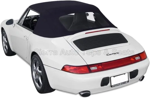 Miniatura 6 de Sierra Auto Tops Convertible Top Reemplazo para Porsche 993 Carrera 1994-1998, lona clásica alemana, color azul
