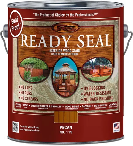 Ready Seal - 1 galón de corrector de manchas y sellador para exteriores, para madera, color pecana, 115