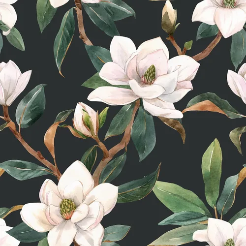 Papel tapiz vintage floral para despegar y pegar, ramo botánico floral rosa/verde/negro para muebles de dormitorio, papel removible, decoración de
