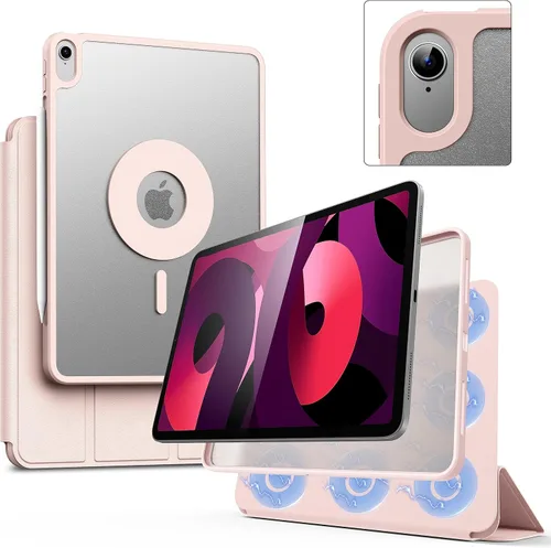 Miniatura 9 de Funda Magnética para iPad Air de 5ª Generación 2022 / Funda para iPad Air 4ª 2020 de Doble Capa con Folio Magnético, Ángulos Múltiples y Soporte