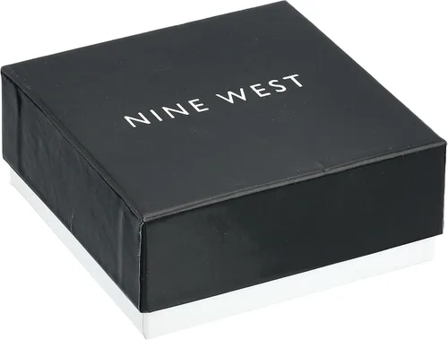 Miniatura 3 de NINE WEST Pulsera en caja para mujer diseño de corazón pavé elástico doradocristal