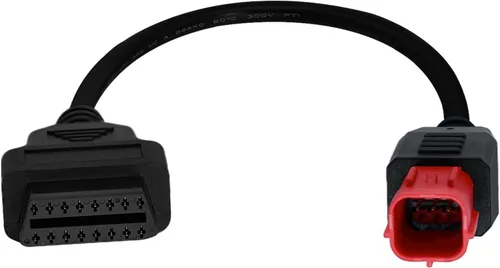 Miniatura 6 de Cable adaptador Obd2 para motocicleta Euro Moto para motocicleta Cable de diagnóstico OBD de 6 pines, conector adaptador OBD1 a OBD2, compatible