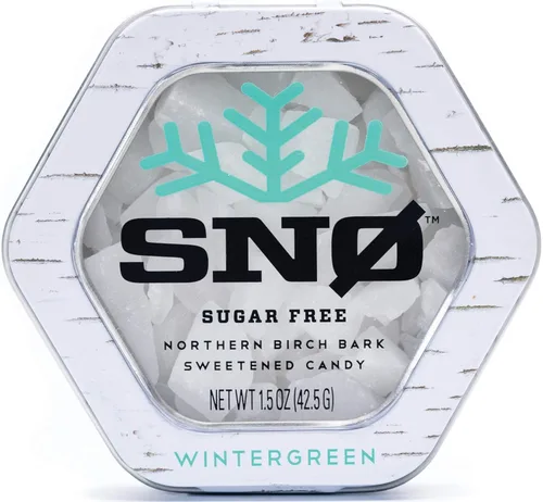 Miniatura 11 de SNØ - Chips de caramelo de xilitol de menta piperita Apoyo para la salud oral Xilitol de abedul puro Sin azúcar, bajo en carbohidratos, apto