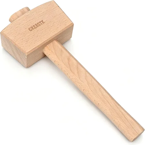 Miniatura 10 de GREBSTK Polished Solid Beech Wood Mallet for Home Bartending & Workshop Polished oiled finish, stain & moisture resistant, wipes clean with ease
